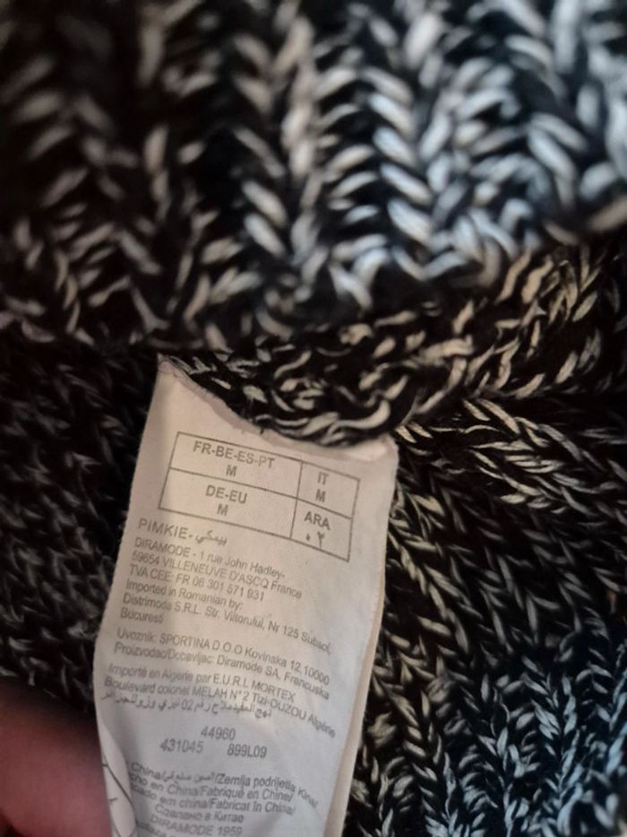 🖤 Gros pull noir moucheté Pimkie taille M - photo numéro 4