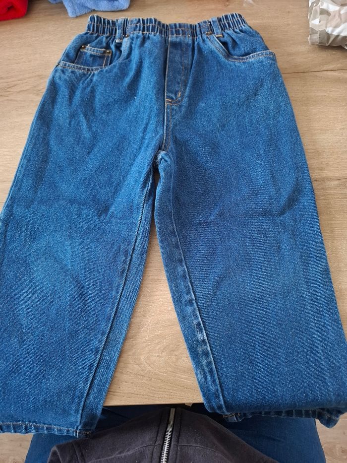 Jean large taille élastique