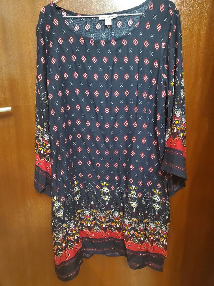 Robe courte imprimée femme Venca Taille L neuve - photo numéro 2