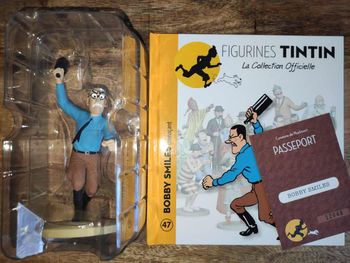 Bobby Smiles menaçant Figurine Tintin + Livret