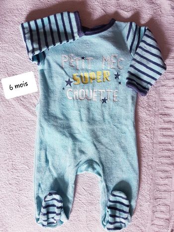 Pyjama velour pat et ripaton 6 mois