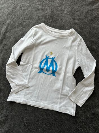 Haut blanc floqué OM