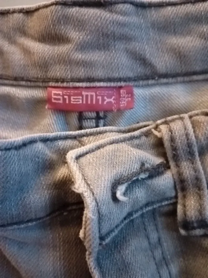 Jean sismix taille 32 gris clair - photo numéro 2
