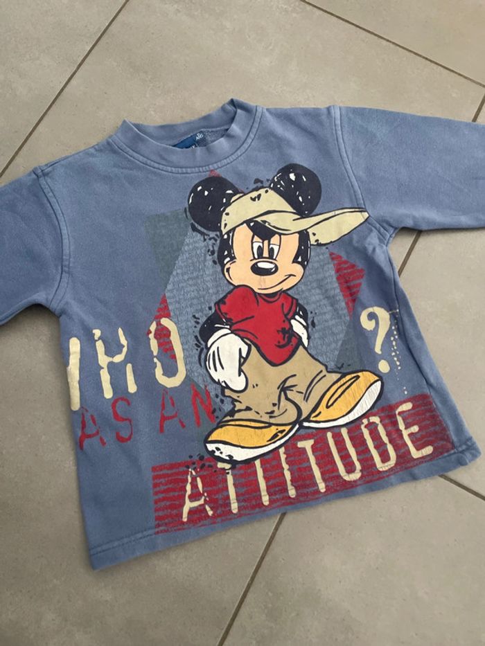 Disney pull sweat Mickey garçon vêtements 6 ans - photo numéro 2