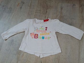 Tee shirt manche longue fille 12 mois