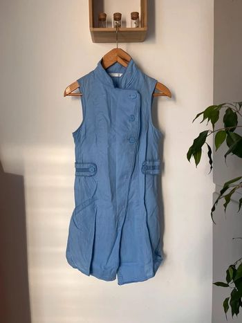 Robe en lin bleue