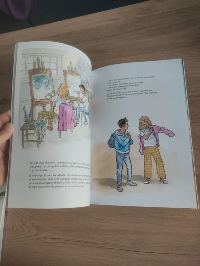 Livre l enfant, le peintre et la mer neuf école des loisirs - photo numéro 3
