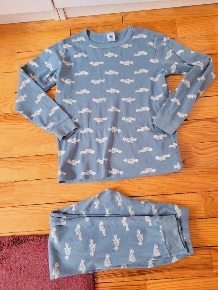 Pyjama Petit Bateau Coton bio 10 ans fille garçon pantalon et haut