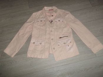 Veste ALAIN MANOUKIAN style saharienne pêche taille 42 TTBE