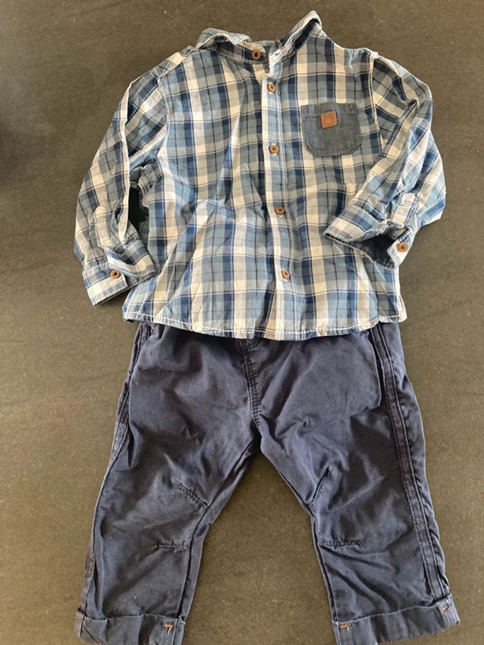 Ensemble chemise chino