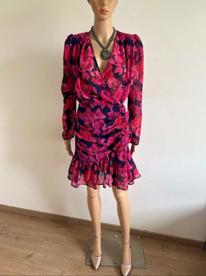 Robe fleurie neuve à manches longues Morgan taille 34 (valeur 80€) - photo numéro 3