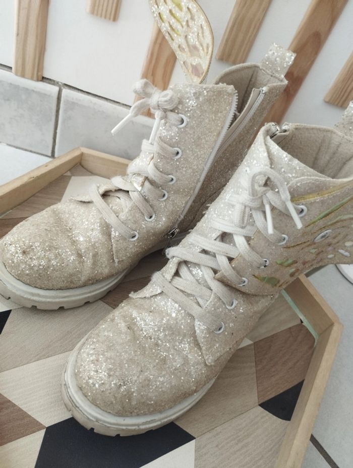 Bottines paillettes papillon 31 - photo numéro 2