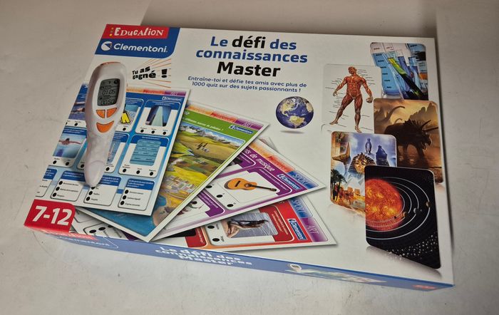 Le défi des connaissances master clementoni 7/12 ans quizz stylo parlant
