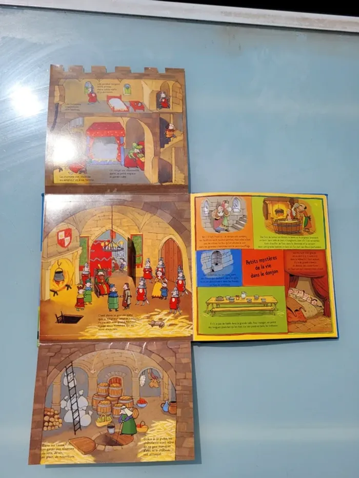Livre animé de flaps, tirettes.. Kididoc 🛡 Les Chateaux-Forts 🐎 - photo numéro 7