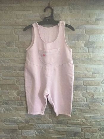 Salopette rose 12M