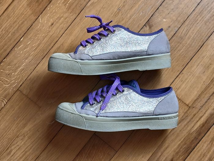 Tennis Bensimon B79 rose gold et mauve
