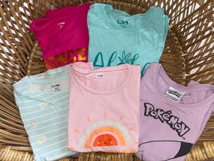 Lot de 5 tee-shirts taille 8 ans
