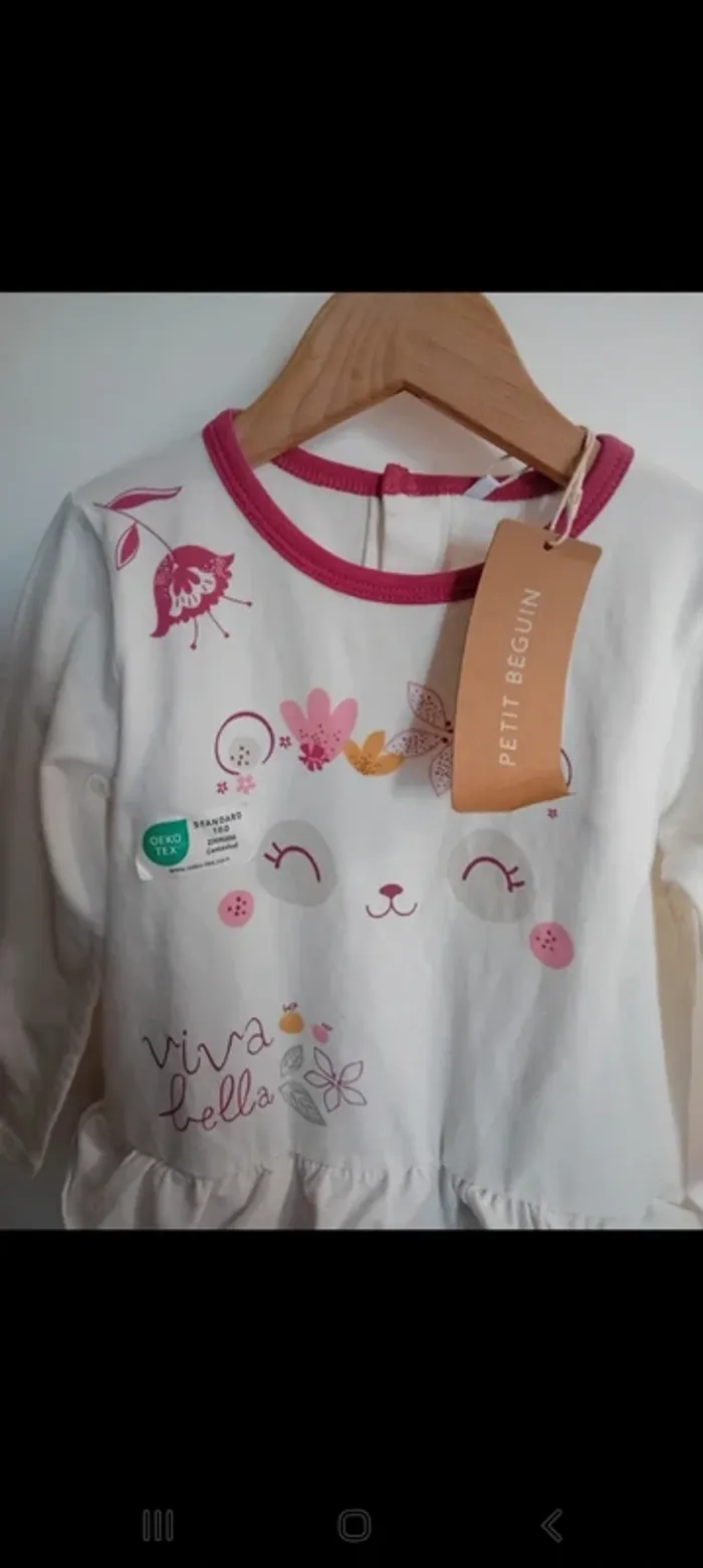 Pyjama bébé en coton Petit Béguin - photo numéro 3