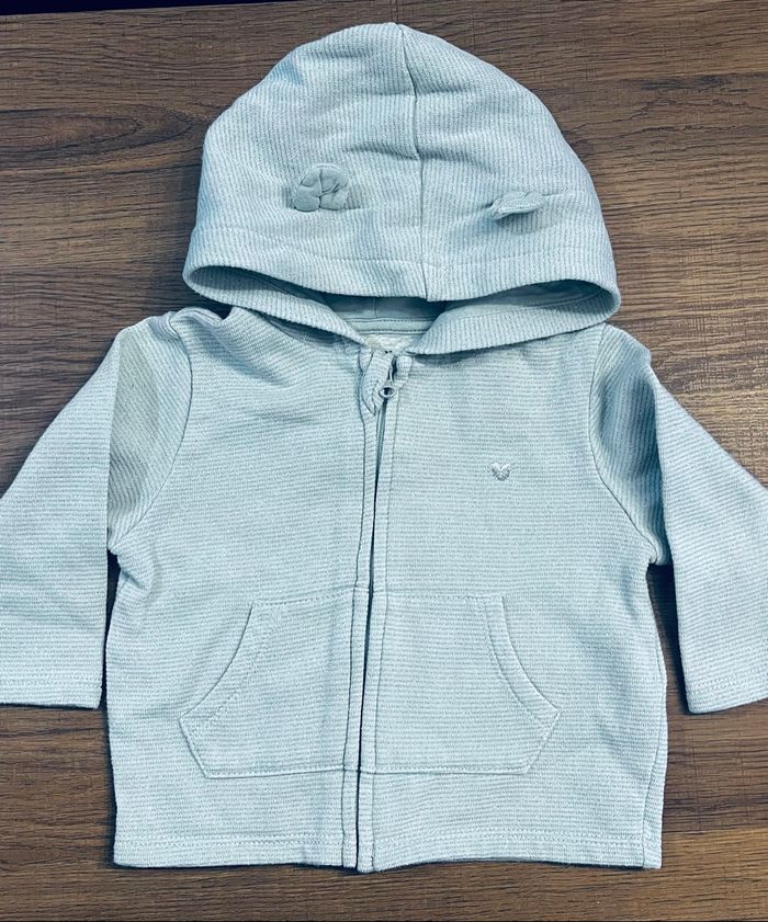 Sweat zippé à capuche Kiabi 9 mois