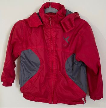 Veste Polaire Coupe-Vent Rouge garçon taille 6 ans Domyos décathlon