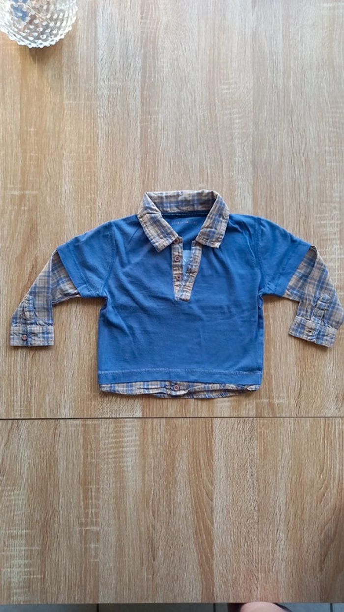 Lot de 5 pulls +1 t-shirt col polo 18 mois - photo numéro 8