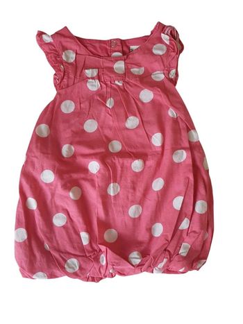 Robe rose pois blanc tape à l'œil tao 9 mois