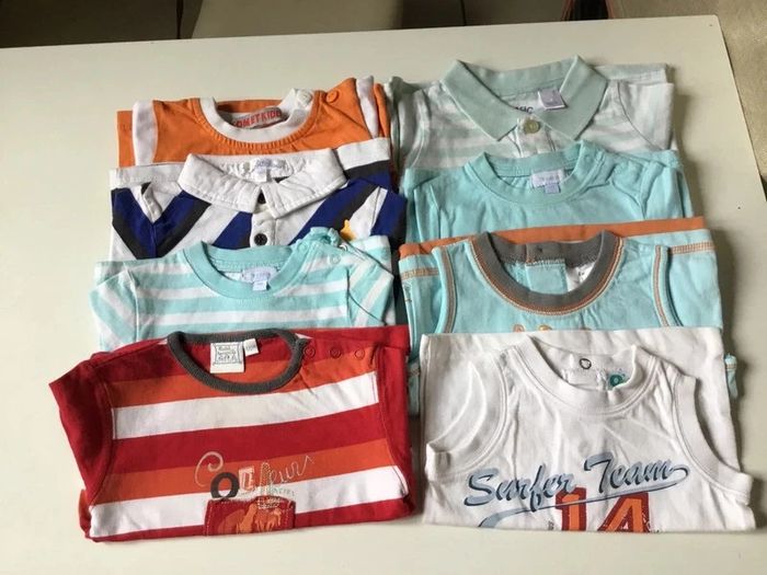 Lot 6 mois manches courtes