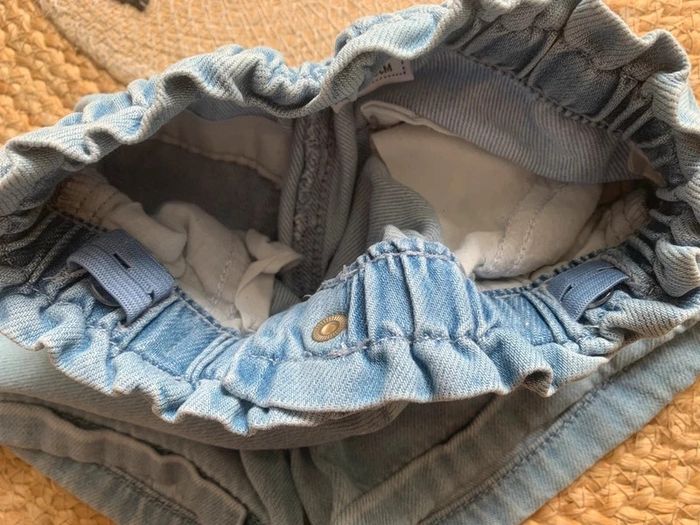 Short paperbag fille jeans denim bleu clair TAO tape à l’œil 24 mois 2 ans - photo numéro 4