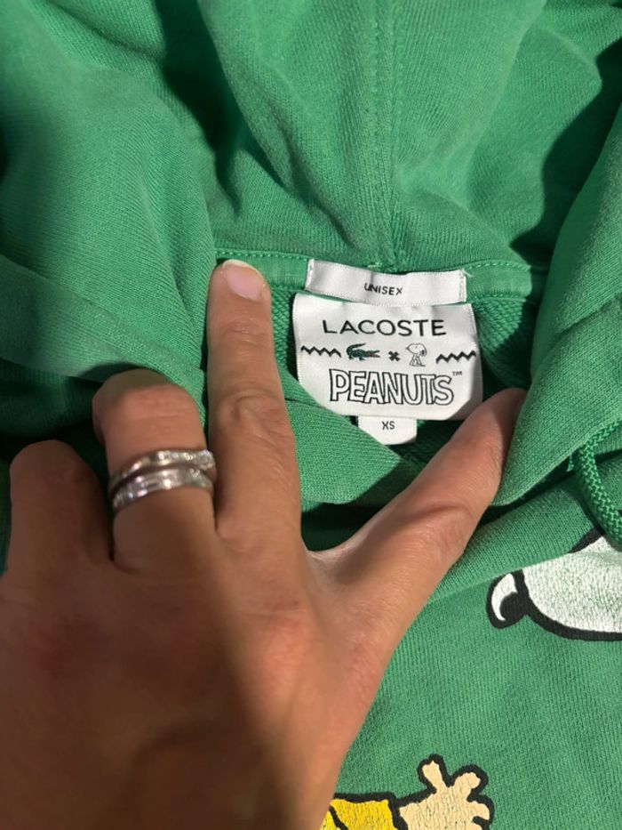 Sweat lacoste x peanuts - photo numéro 4