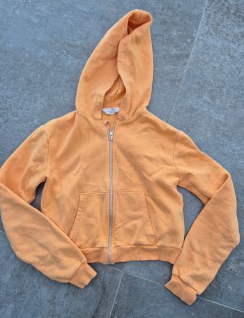 Sweat court capuche crop top 14 ans 