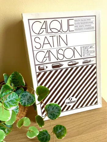 Bloc papier calque canson satin a4 90g 100 feuilles neuf