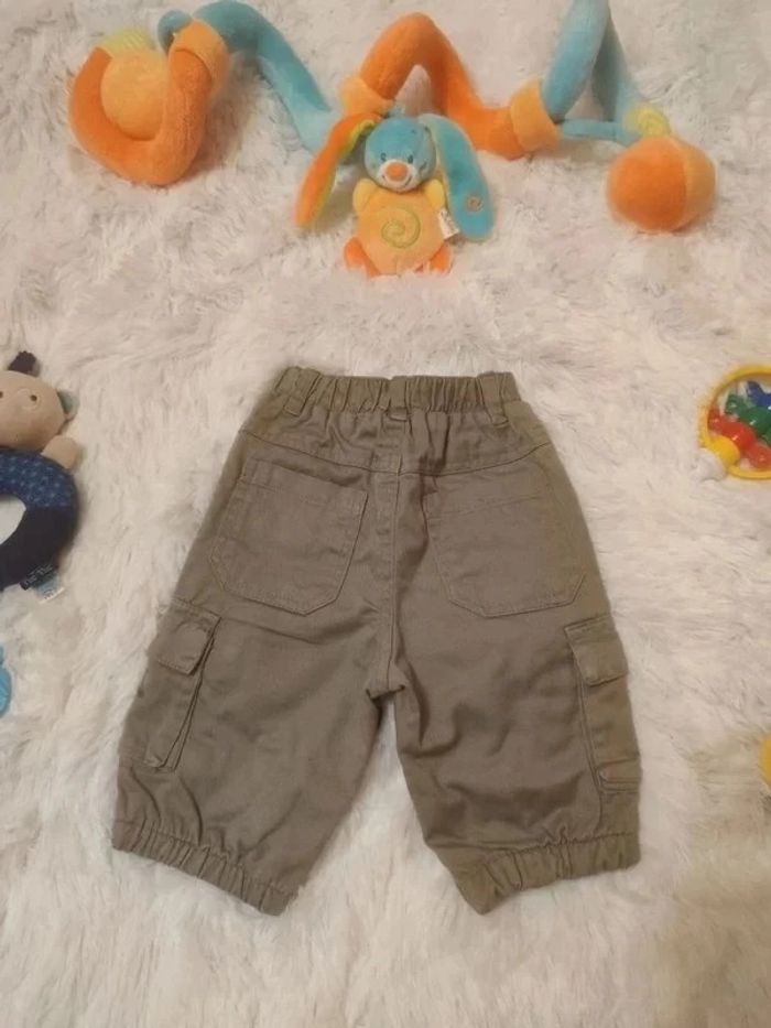 Pantalon Cargo doublé T. 3 mois 💮 100% Coton - photo numéro 6
