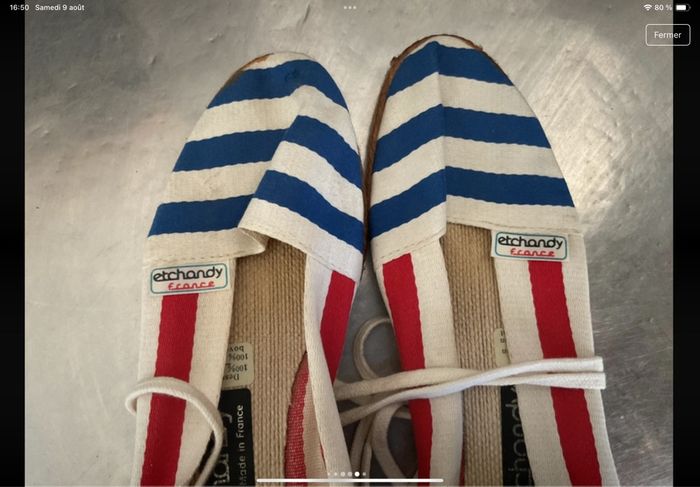 Espadrilles avec lacets Etchandy made in France - photo numéro 7