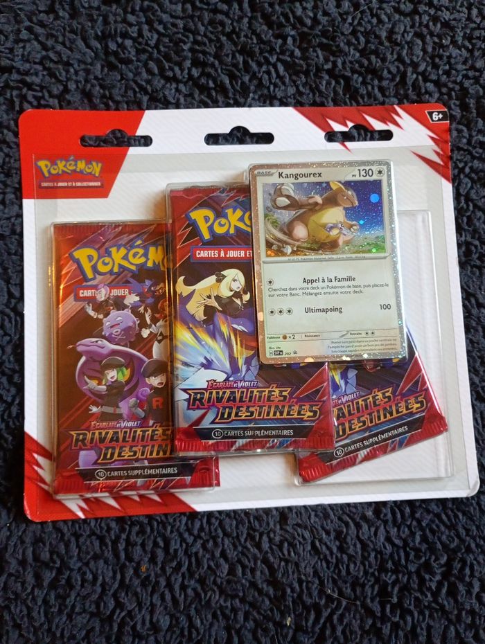 Pokémon Tripack Rivalités Destinées – Promo Kangourex FR scellé