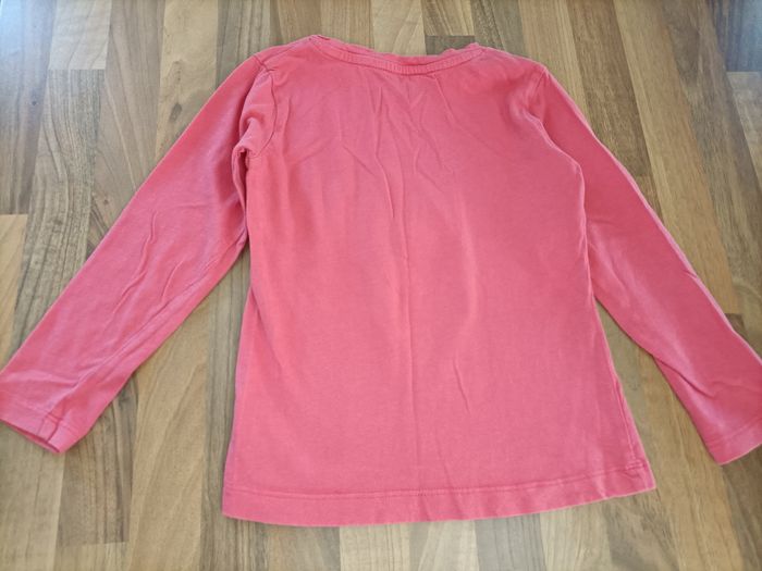 Tee-shirt manches longues rose chien 4 ans U Essentiel - photo numéro 4