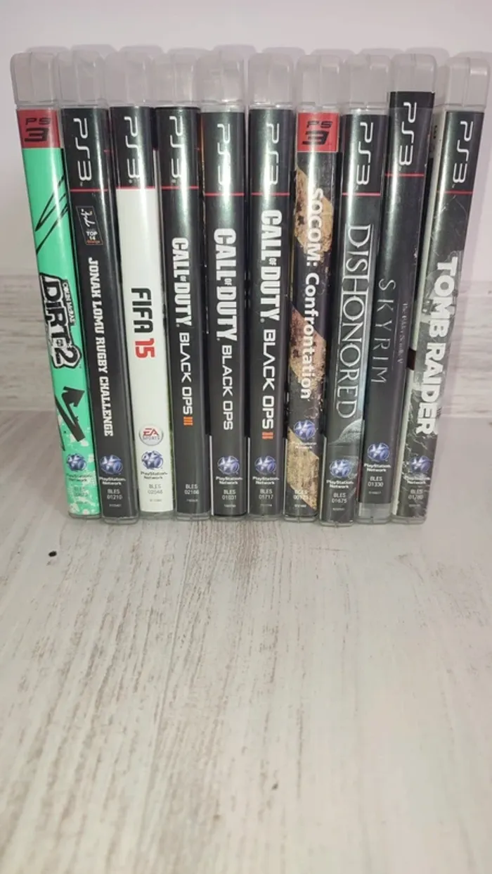 Jeux PS3: Colin McRae, Rugby, FIFA 15, Call of duty, Socom, Dishonored, Skyrim et Tomb Raider - photo numéro 2