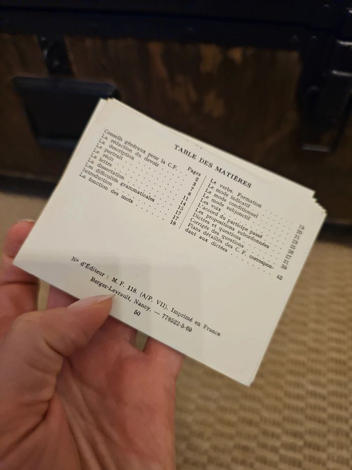Memo fiches français troisième vintage - photo numéro 2