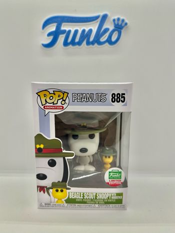Funko Pop Peanuts Beagle Scoot Snoopy With Woodstock 885