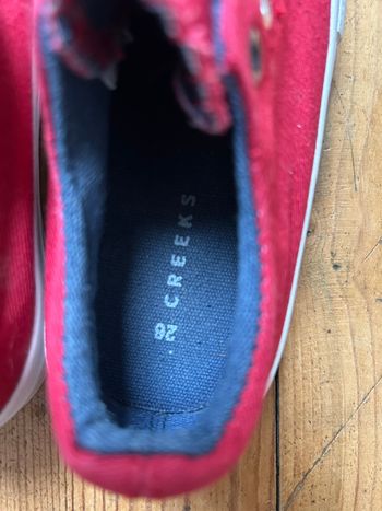 Baskets toile rouge 26 Creeks 