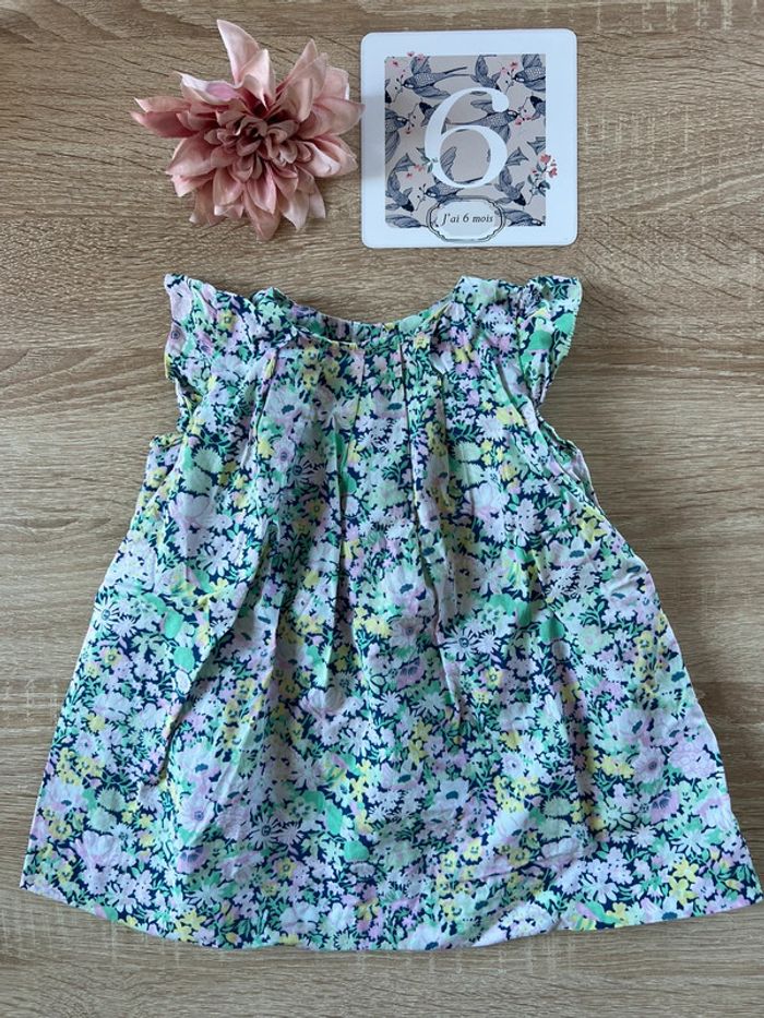 Jolie robe liberty Jacadi 6 mois TBE
