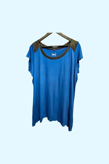 Blouse manches courtes originale T46 Wie woman