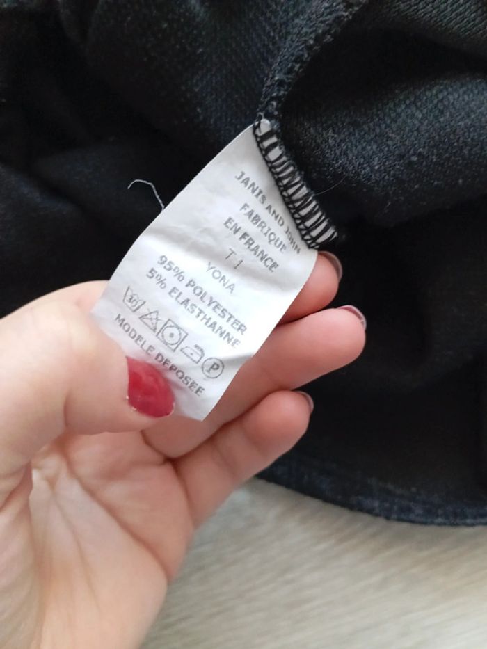 Robe pull gris foncé taille 1 (34/36) - photo numéro 3