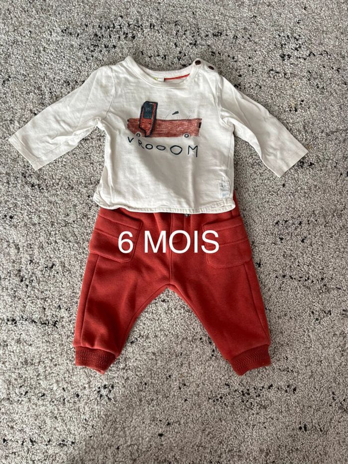 Ensemble pull + jogging garçon 6 mois