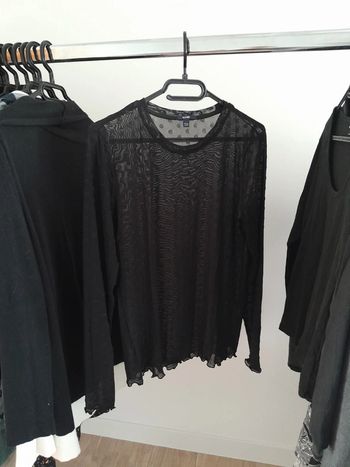 Blouse transparent femme L