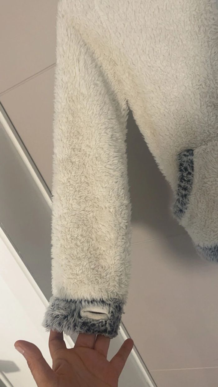 Gilet Be Gummy crème à capuche - photo numéro 2