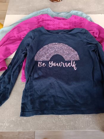 Lot 3 t-shirts manches longues