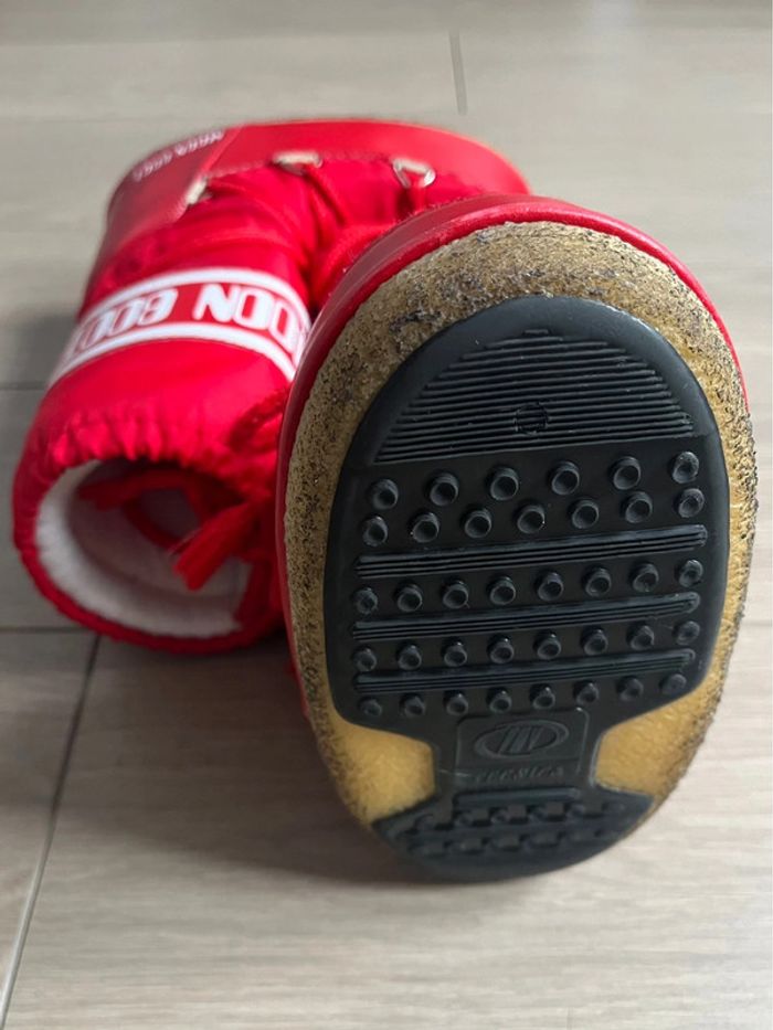 Bottes après-ski unisexe Icon Nylon rouge Moon Boot T-27/30 - photo numéro 4