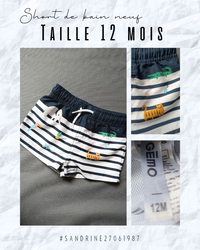 Short de bain neuf