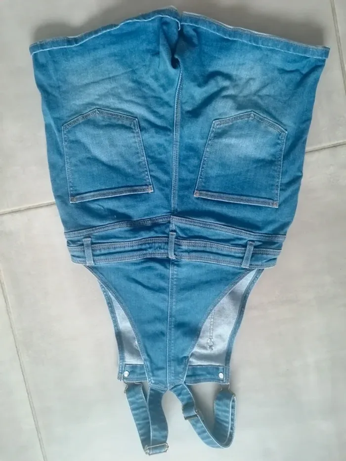 Salopette en jean Monoprix fille taille 12ans - photo numéro 7
