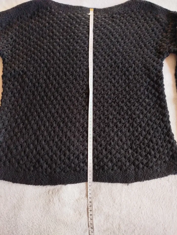 Pull mailles ajourées Sud Express taille M - photo numéro 10